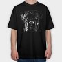 Italian Cane Portrait, Tricou Oversize Barbati (Unisex)
