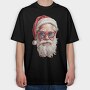 Santa Claus Detail Face, Tricou Oversize Barbati (Unisex)