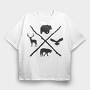 Forest Animals, Tricou Oversize Barbati (Unisex)