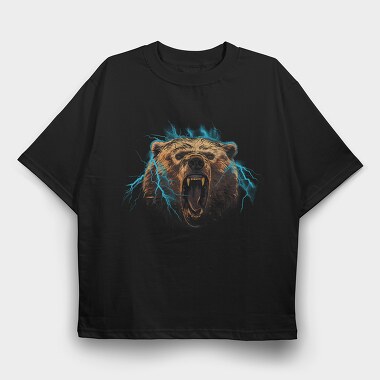 Bear Bolt, Tricou Oversize Barbati (Unisex)