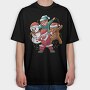 Santa Friends Dabbing, Tricou Oversize Barbati (Unisex)