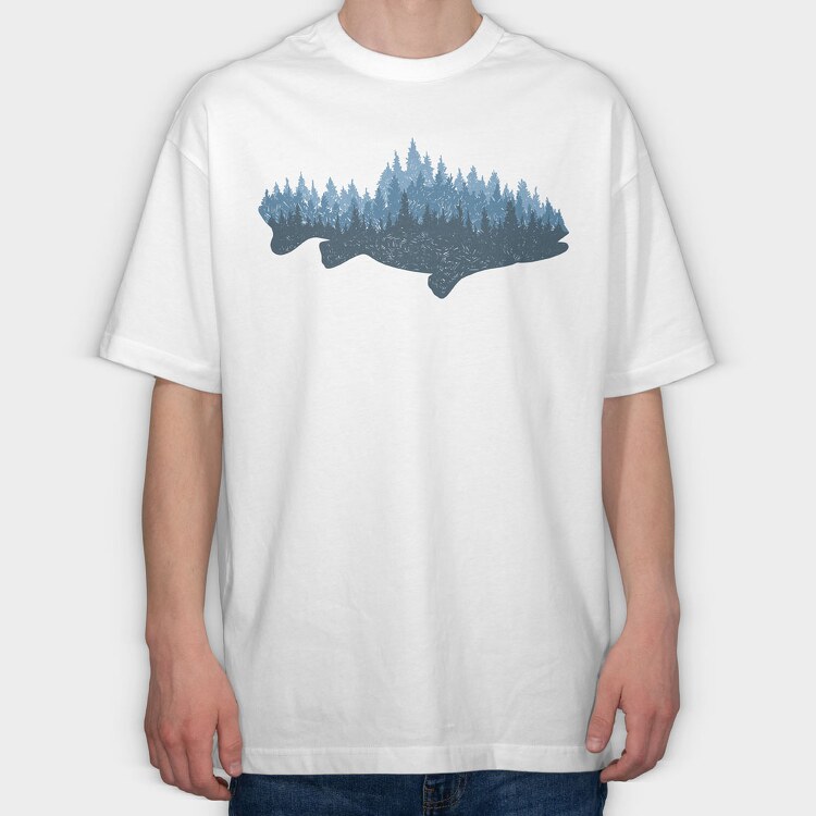 Forest Fish, Tricou Oversize Barbati (Unisex)