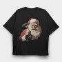 Santa Funny, Tricou Oversize Barbati (Unisex)