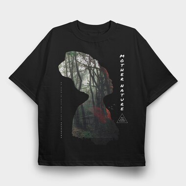 Forest Woman, Tricou Oversize Barbati (Unisex)