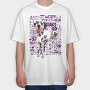 Newspaper Cutout Dalmatian, Tricou Oversize Barbati (Unisex)