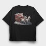 Santaclaus Christmas Sleigh, Tricou Oversize Barbati (Unisex)