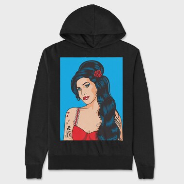 Amy Winehouse, Hanorac Oversize Barbati (Unisex)