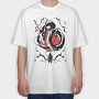 Japanese Samurai Dragon, Tricou Oversize Barbati (Unisex)