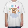 Bear on the Cloud, Tricou Oversize Barbati (Unisex)