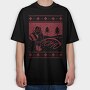 Ugly Sweater Hoho, Tricou Oversize Barbati (Unisex)