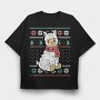 Ugly Sweater Llama, Tricou Oversize Barbati (Unisex)