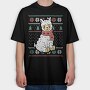 Ugly Sweater Llama, Tricou Oversize Barbati (Unisex)