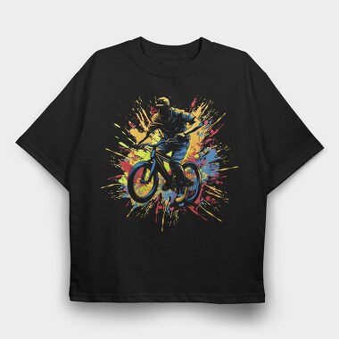 Colorful Bmx, Tricou Oversize Barbati (Unisex)