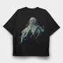 Colorful Octopus, Tricou Oversize Barbati (Unisex)