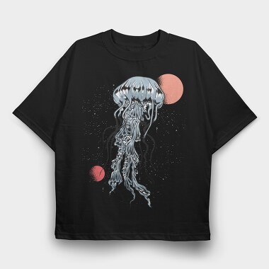 Jellyfish, Tricou Oversize Barbati (Unisex)