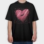 Scuba Heart, Tricou Oversize Barbati (Unisex)