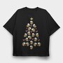 Beer Christmas Tree, Tricou Oversize Barbati (Unisex)