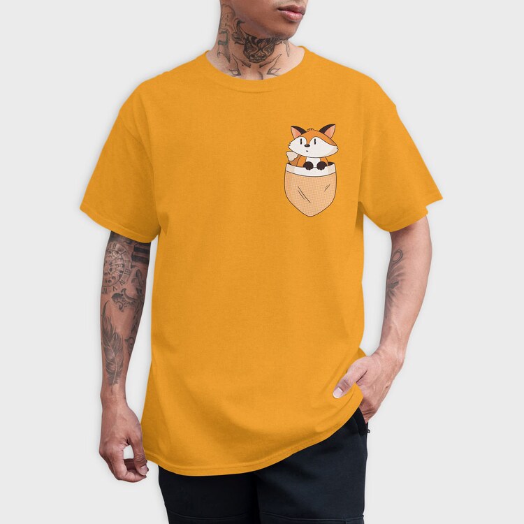 Pocket Fox, Tricou Barbati (Unisex)