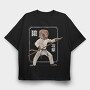 Karate Monkey, Tricou Oversize Barbati (Unisex)