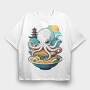 Octopus Ramend, Tricou Oversize Barbati (Unisex)