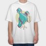 Funny Pigeon, Tricou Oversize Barbati (Unisex)