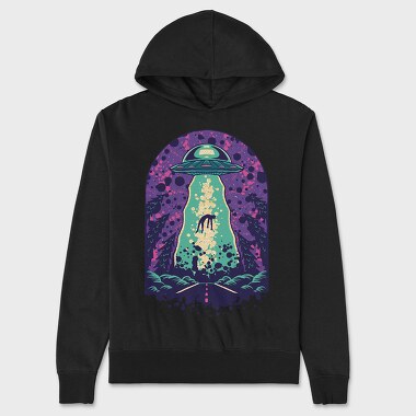 Alien Abduction, Hanorac Oversize Barbati (Unisex)