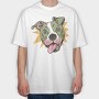 Funny Pitbull, Tricou Oversize Barbati (Unisex)