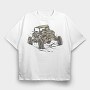 Off Road Racing, Tricou Oversize Barbati (Unisex)