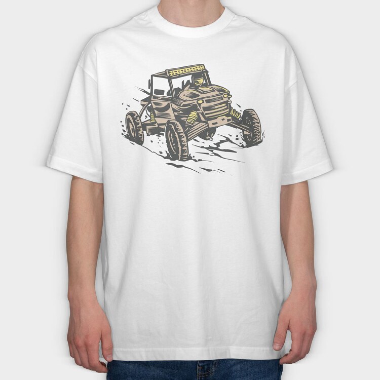 Off Road Racing, Tricou Oversize Barbati (Unisex)
