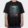 Futuristic Fungi, Tricou Oversize Barbati (Unisex)