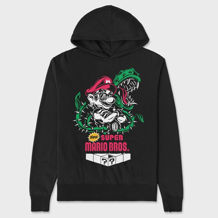 Super Mario Bros, Hanorac Oversize Barbati (Unisex)