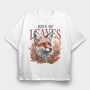King of Leaves Fox, Tricou Oversize Barbati (Unisex)