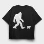 Bigfoot French Bulldog, Tricou Oversize Barbati (Unisex)