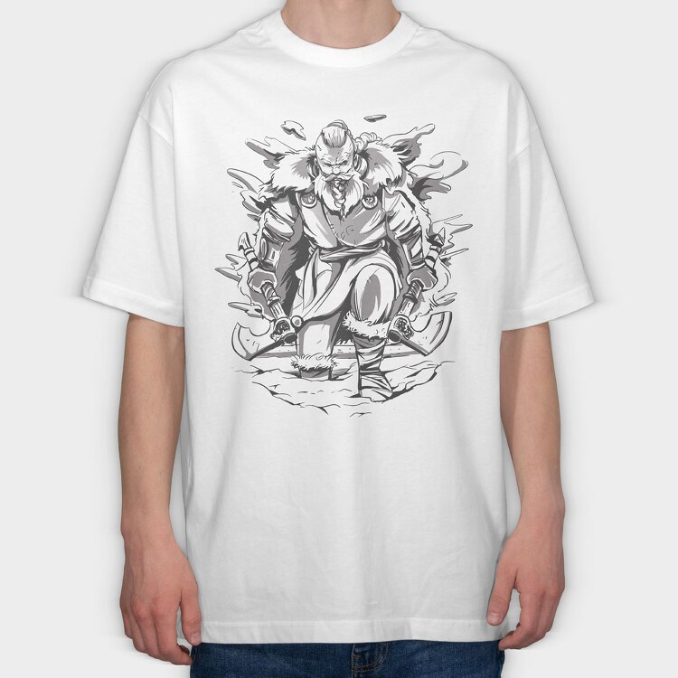 Viking Axes, Tricou Oversize Barbati (Unisex)