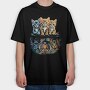 Kittens Strenght Big Cats, Tricou Oversize Barbati (Unisex)