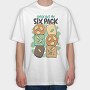 Six Pack Indian Sweets, Tricou Oversize Barbati (Unisex)