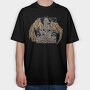 Skeleton Dragon, Tricou Oversize Barbati (Unisex)
