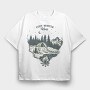 Cozy Winter Vibes Camping, Tricou Oversize Barbati (Unisex)