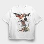 Crazy Dog Ink, Tricou Oversize Barbati (Unisex)