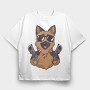 German Shepherd Guns, Tricou Oversize Barbati (Unisex)