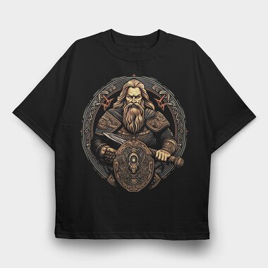 Viking, Tricou Oversize Barbati (Unisex)