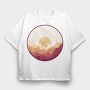 Landscape Vinyl, Tricou Oversize Barbati (Unisex)