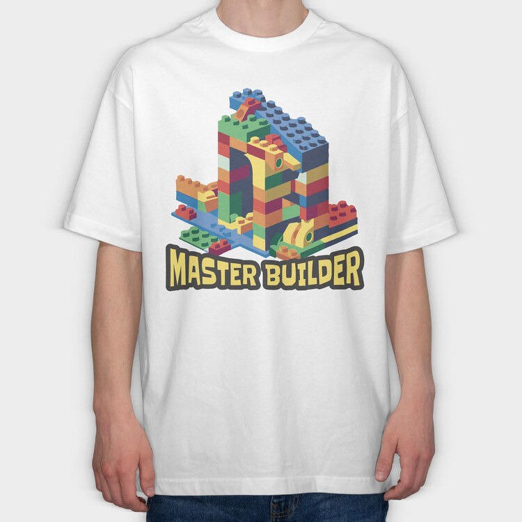 Blocks Builder Master, Tricou Oversize Barbati (Unisex)