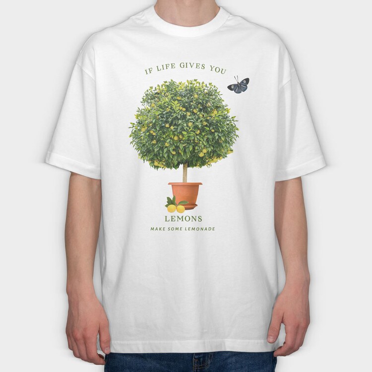 Lemon Tree, Tricou Oversize Barbati (Unisex)