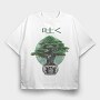 Bonsai Realistic, Tricou Oversize Barbati (Unisex)