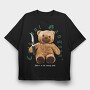 Cute Gangsta, Tricou Oversize Barbati (Unisex)