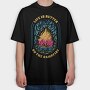 Life Is Better by the Campfire, Tricou Oversize Barbati (Unisex)