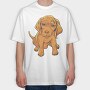 Vizsla Puppy, Tricou Oversize Barbati (Unisex)