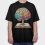 Brain Book, Tricou Oversize Barbati (Unisex)