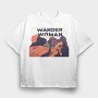 Wander Woman, Tricou Oversize Barbati (Unisex)